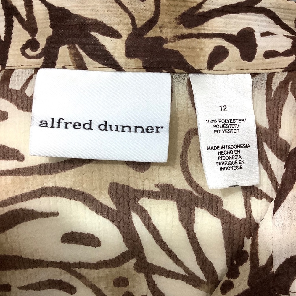 ALFRED DUNNER Sheer Floral Print Top 45 - Picture 5 of 11